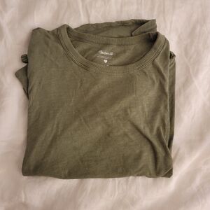 Madewell Cotton Whisper Tee Green